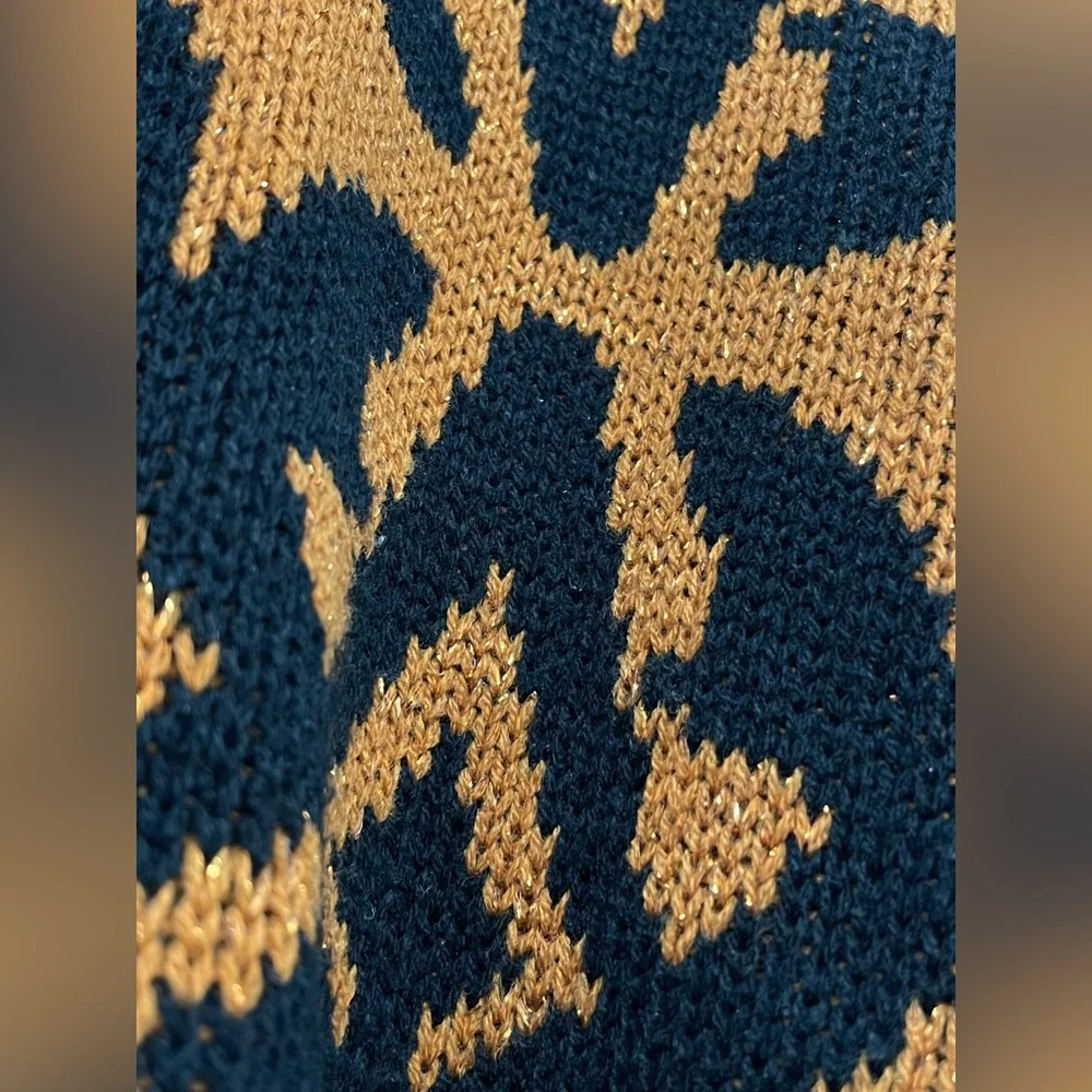 Vintage Enchante Knitted Crewneck Sweater with Some Shine, Fits M, Acrylic - Picture 7 of 8